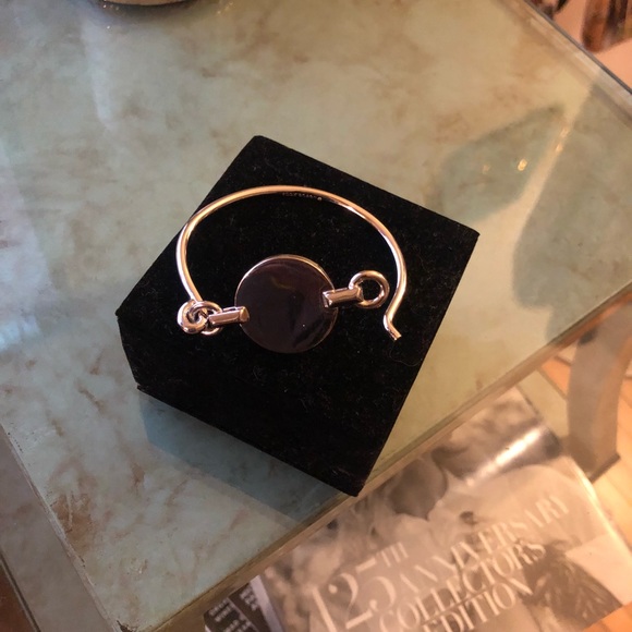 Eddie Borgo Silver Vermeil Disc Latch Cuff - Picture 4 of 4